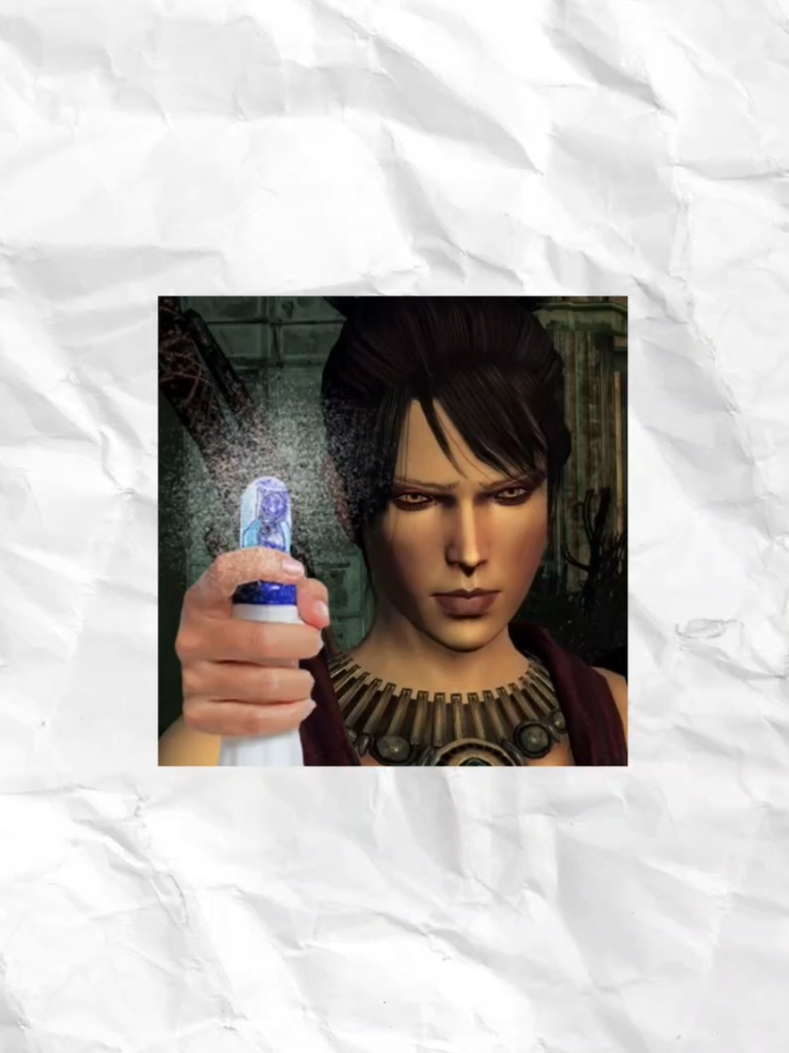 silly little Morrigan  #dragonage #dragonageorigins #morrigandragonage 