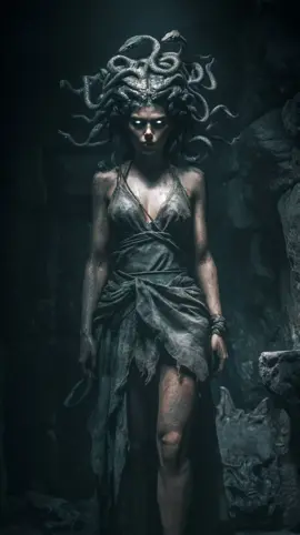 Medusa dances to the haunting hymn of The Mass, beauty and curse entwined! 🐍✨ #Medusa #fantasyart #darkfantasy  #greekmythology #aiart #livewallpaper #midjourney 