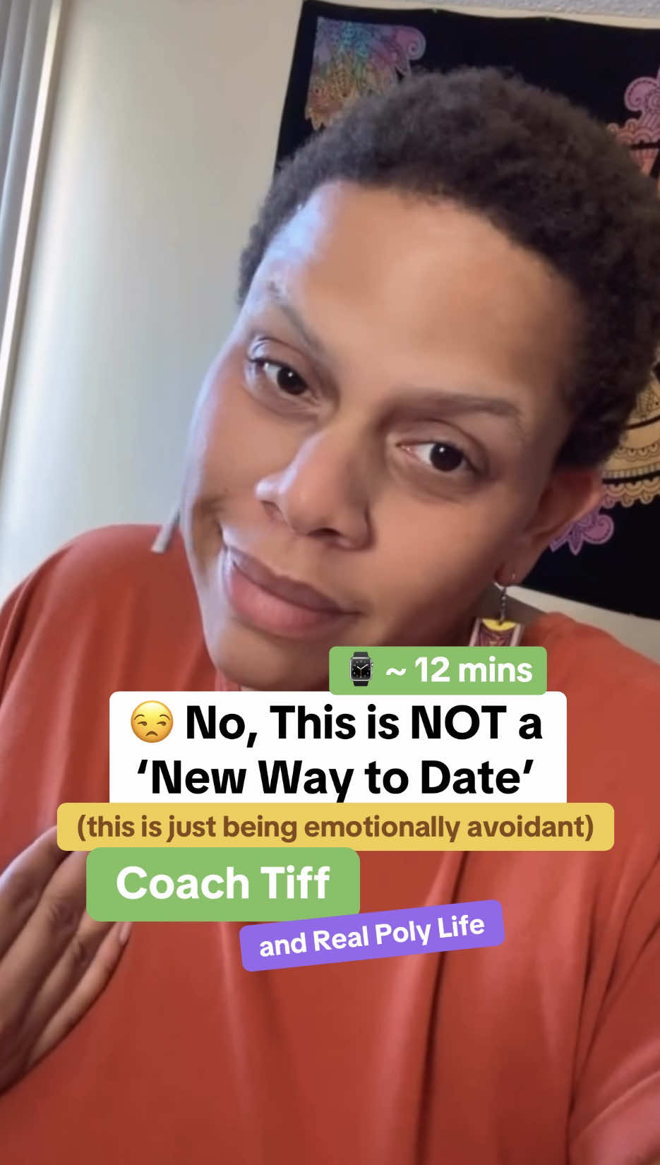 Relationship Anarchy (RA) is a thing, it is a type of non-monogamy. BUT 🤦🏽‍♀️ If a person defines their RA journey similar to this, you may wanna have your running shoes on standby. ⚠️🏃🏽‍♀️ You can’t build a fluid community with a foundation of rigid rules based on YOUR individual traumas or experiences in past relationships, and that’s what this person is asking: “can we just call it a friendship instead of a partnership, even though I want everything a partnership and romantic relationship entails” and the answer, for your SANITY lol should be absolutely not.  True healthy relationships evolve. That is a natural occurrence that should be discussed rather than avoided within a connection. Asking someone to pour into you or a connection in ways that denote a committed relationship, but never receive the reverence of one can be very emotionally draining and damaging. This is equivalent to that person who love bombs you for a month and then when you ask where things are going, they tell you they “don’t want anything serious” AFTER they’ve been enjoying your time, energy and body for some time and reaping all the benefits of you.  Don’t let other people make their unhealed trauma your responsibility or intellectualize you into agreeing to “friendships” like this if they rub you the wrong way. It is OK to be non-monogamous and not subscribe to some of these newfangled ways of relating that don’t make sense.  This is NOT the overall example of relationship anarchy so much as it is avoiding words like the bogeyman because of your own unhealed relationship trauma. Stay safe out there, Loves & I’ll catch ya in the next one. ❤️‍🩹🫶🏽 Stitch Clip 🎥: @@Queer Collective Podcast ##relationships##polyamory##nonmonogamy##dating##feelings##emotions