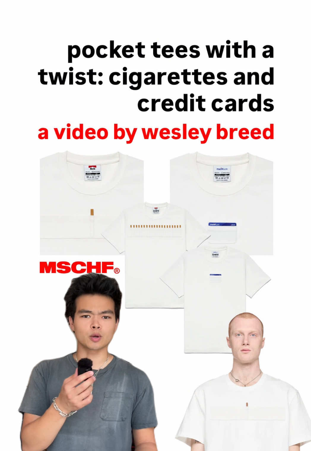 Two perfect pocket tees… from MSCHF, of course #fashion #mensfashion #pockettee #mschf 