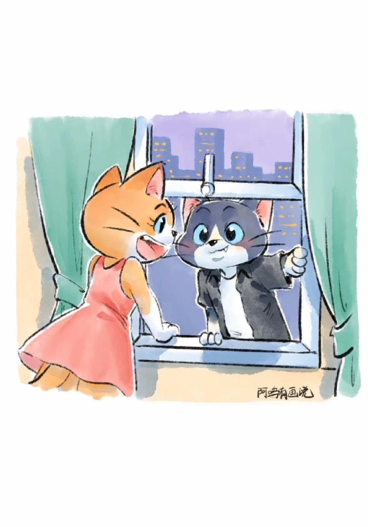 Cat:Mon,we’re true love!#cat #catsoftiktok #drawing #catlover #fyp 