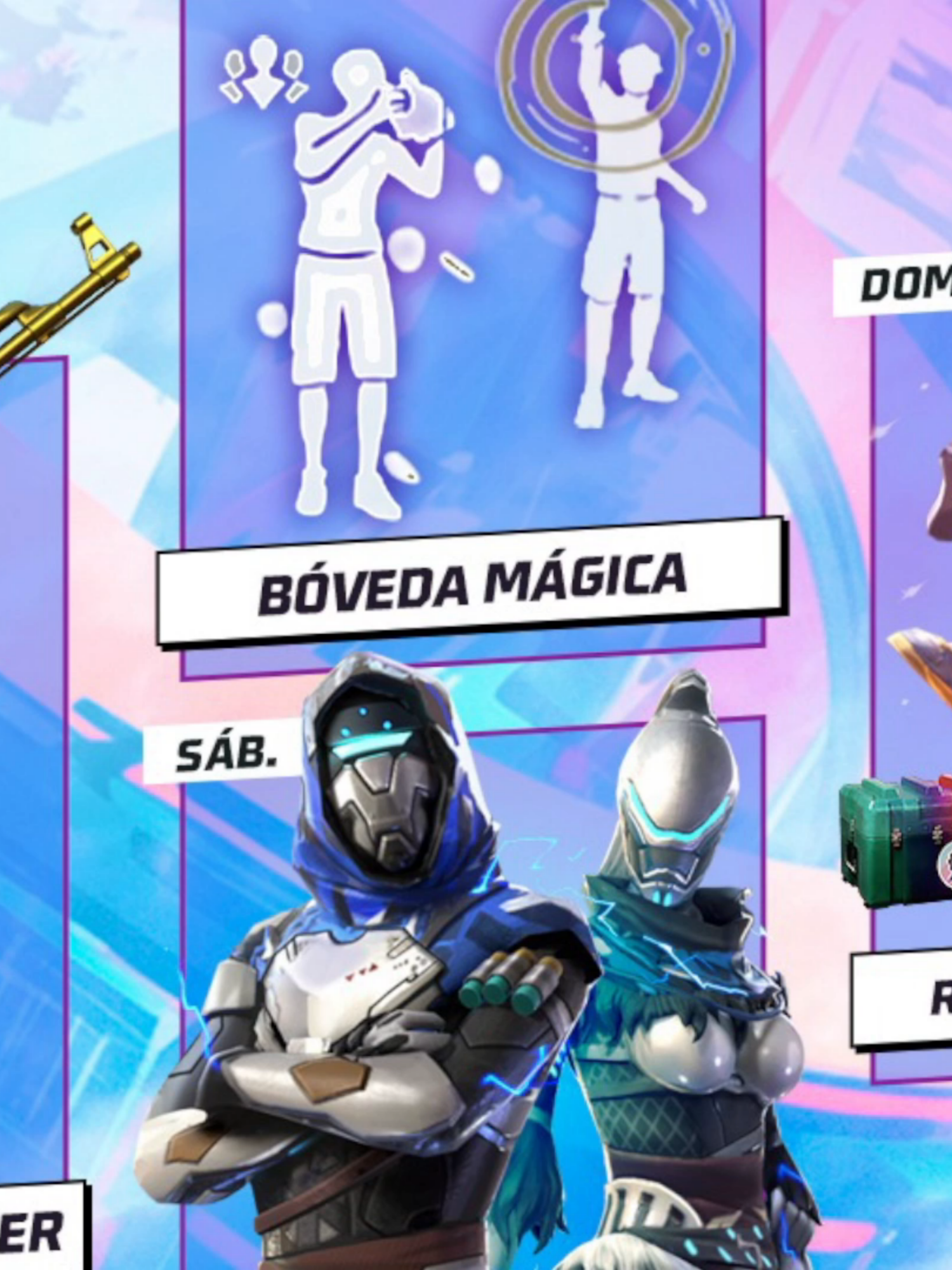 Nueva Agenda Semanal de FREE FIRE - AK Dorada, Incubadora Leyendas Espaciales, perro criminal y Más! #GamerEnTikTok #VidaGamer #FreeFire8Años #8AniversarioFF #AgendaSemanal