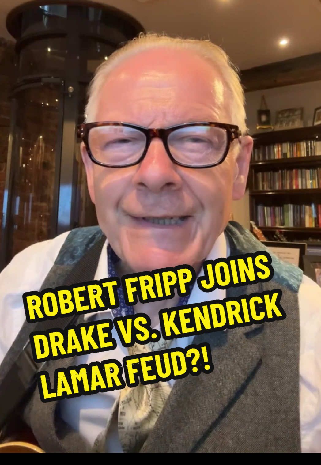 Legendary King Crimson guitarist Robert Fripp enters the fray in Drake-Kendrick Lamar feud? #KingCrimson #RobertFripp #KendrickLamar #Drake #rap #beef #prog #guitarist