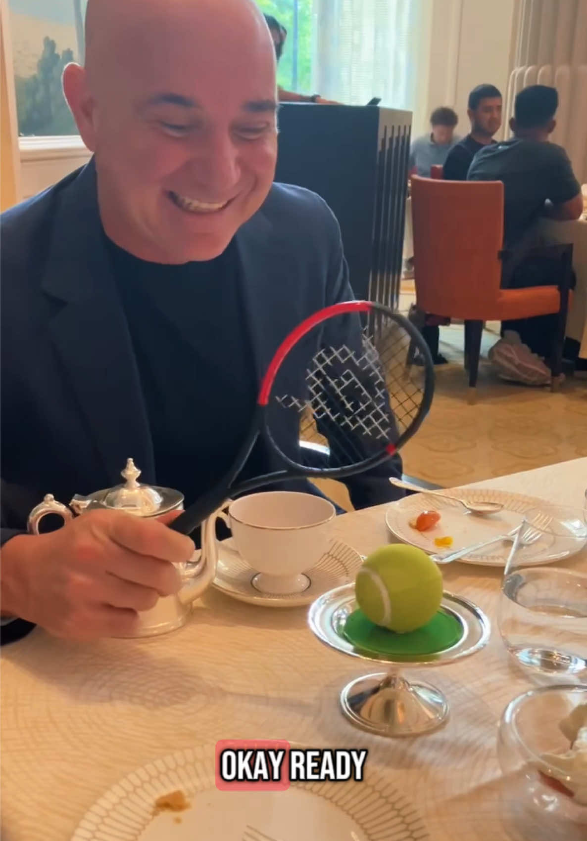 Wimbledon lunch adventure with my daughter #tennis #Wimbledon #agassi #foodtiktok 