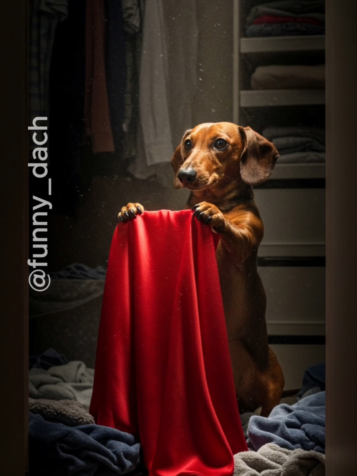🦸🐶 IN A WORLD... WHERE A HERO RISES! (AI Generated) Watch this digital dachshund don the cape for his greatest battle yet! 💥🌪️ 