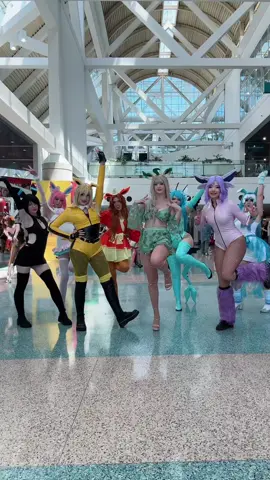 EEVEELUTIONS 💗 @Celebi @Lexi🪿 @marmar @Hannah @Insta: sailorscholar @kora.aura @SwaggyCucumber #eeveelutions #pokemoncosplay #eeveelutioncosplay #animeexpo #cosplaydance 