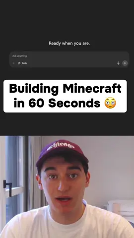 Building Minecraft in 60 seconds. 😩 #lovable #Minecraft #cs #csmajors
