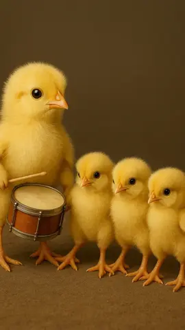 Minik kanatlar, büyük eğlence! 🐣💛🥁