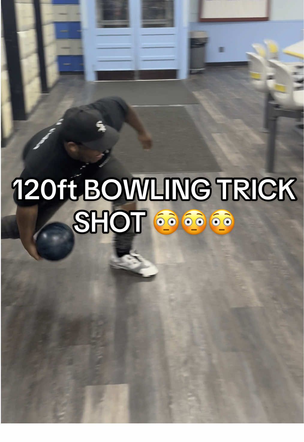 Crazy Bowling Trick Shot From Long Distance 🎳 #bowling #bowlingtiktok #trickshot #fyp 