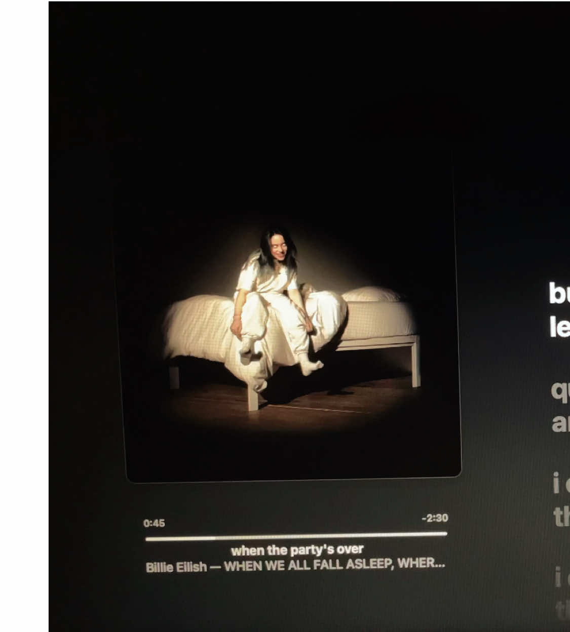 when the party’s over | #billieeilish #lyrics #music #fypシ 
