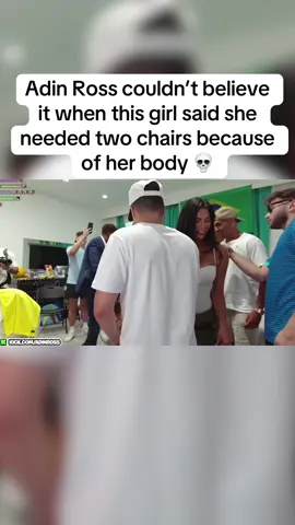 Adin Ross couldn’t believe it when this girl said she needed two chairs because of her body 💀