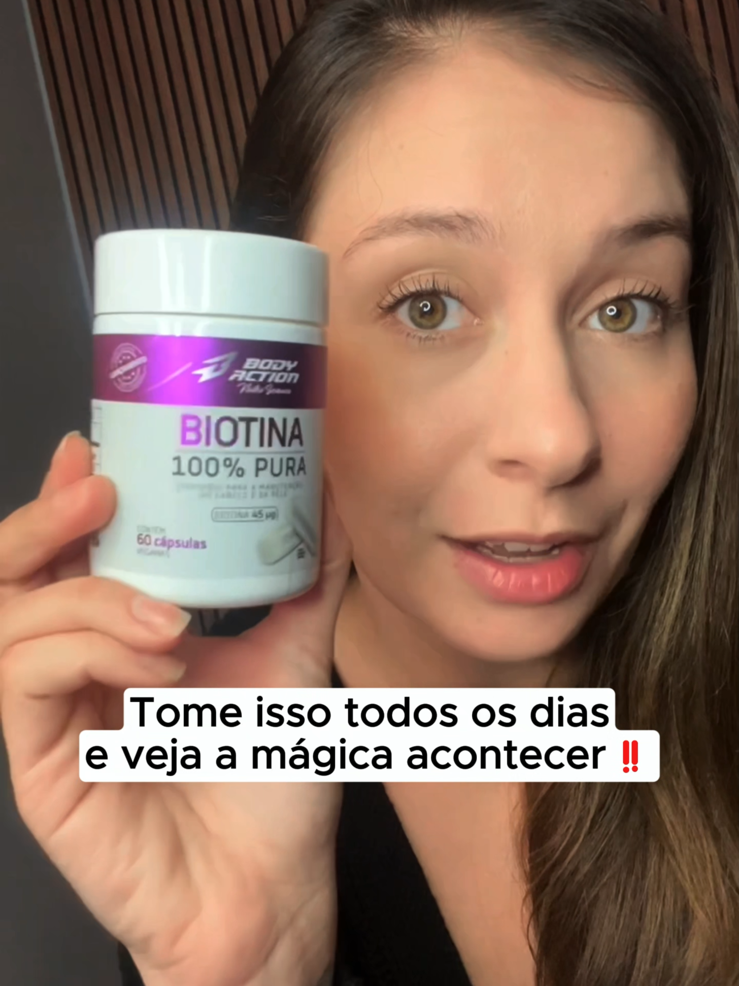 Cabelos caindo, unhas quebradiças ou pele sem viço? Você não precisa mais conviver com isso! Descubra a Biotina da BodyAction! ✨ Ela é a dose de força e beleza que seus cabelos, unhas e pele precisam, agindo de dentro para fora: Cabelos mais fortes: Crescimento saudável e menos queda. Unhas resistentes: Adeus quebras e lascas. Pele radiante: Com mais viço e saúde. Prática e essencial para sua rotina de beleza! 👉 Clique no carrinho laranja e garanta já a sua Biotina BodyAction! Sua beleza agradece! 🛒💨 #Biotina #cabelosfortes #unhassaudaveis #peleradiante #dicasdebeleza #saude #saudeebemestar