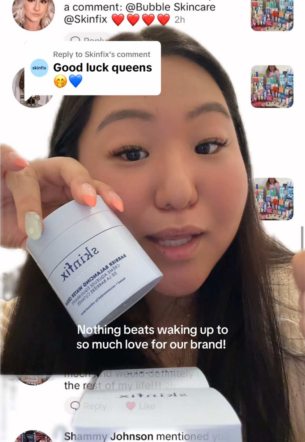 Replying to @Skinfix  @skincarewithshelbs Feeling extra generous today 👀💙🤭 Drop a 💙 in the comments and make sure you’re following us! 