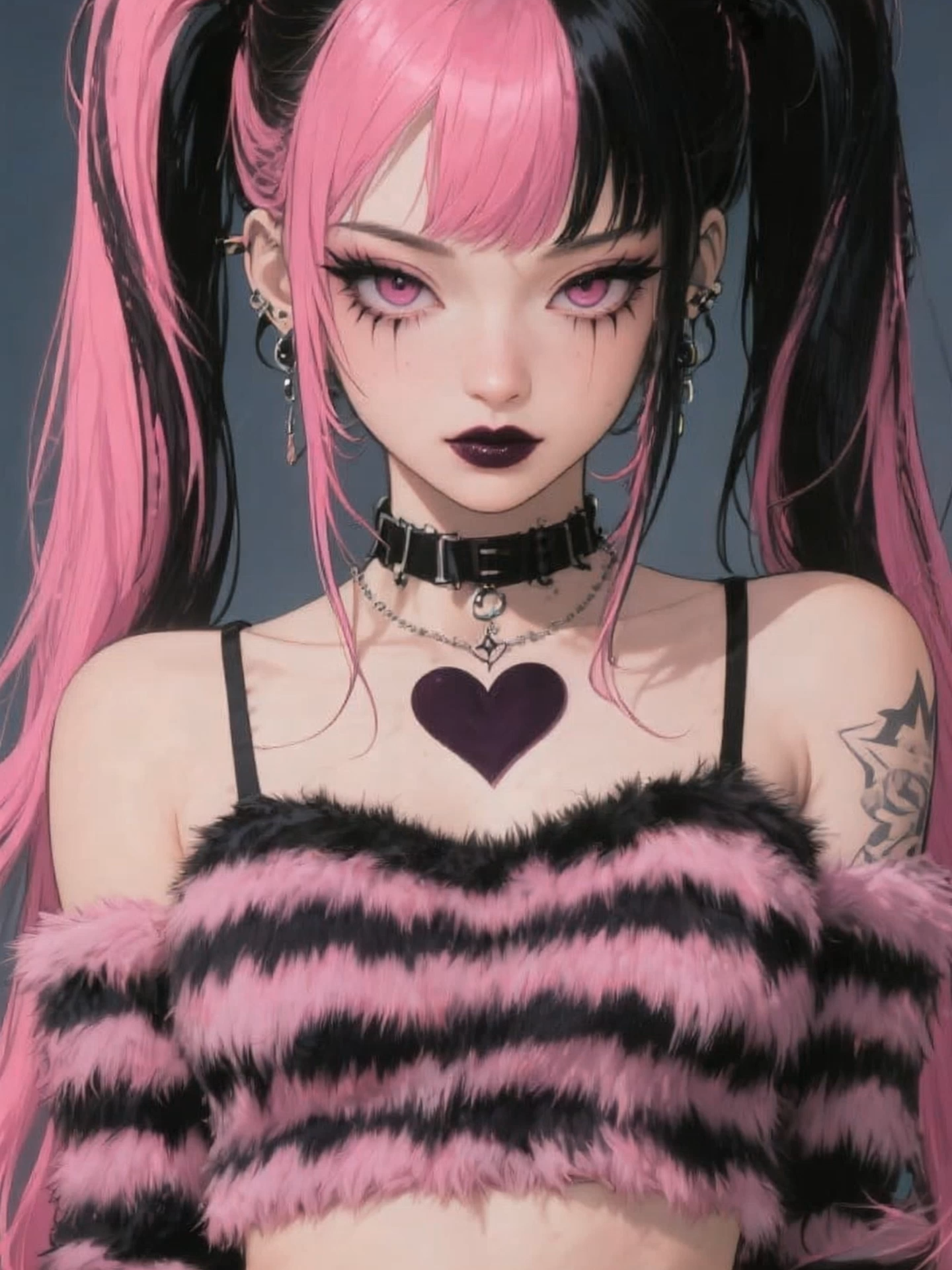 Live Wallpaper | Gothic Heartbreaker #animegirl #pinkgoth #gothgirl #animeaesthetic #livewallpaper #heartbreaker #blowakiss #phonewallpaper #edgystyle #aivideo