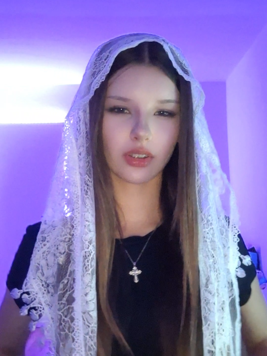 🇷🇺☦️ #Mila #Milaaa #Russiangirl #Russia #russia #russiangirl #russian #Russian #girl #orthodox #orthodoxchristian #religion #religious #veil #cross 