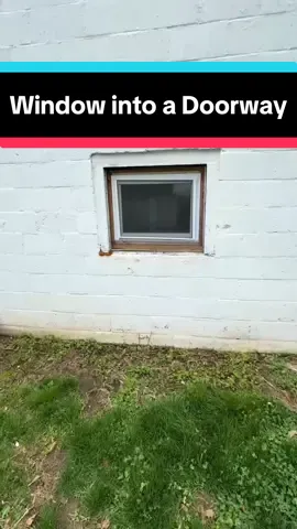 Window into a Doorway Full Video #fyp #DIY #downesconstruction #construction #constructiontok #doorway #windows #install #trending #viral #howto #stepbystep #bluecollar #fypシ #foryoupage #longervideos 