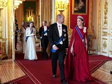 A Regal Evening at Windsor: King Charles and Queen Camilla Host a Spectacular State Banquet to Welcome President Macron
