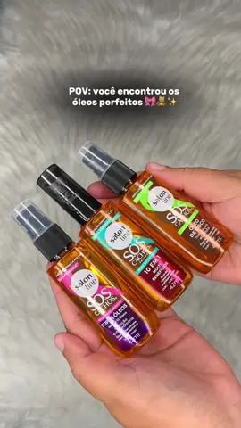 eu amo cada um 🤩 #migslovers #migsloverssalonline #reparadordepontas #oleodecoco #10em1multibenefícios #superoleos #cachos #cachostiktok #cacheadas 