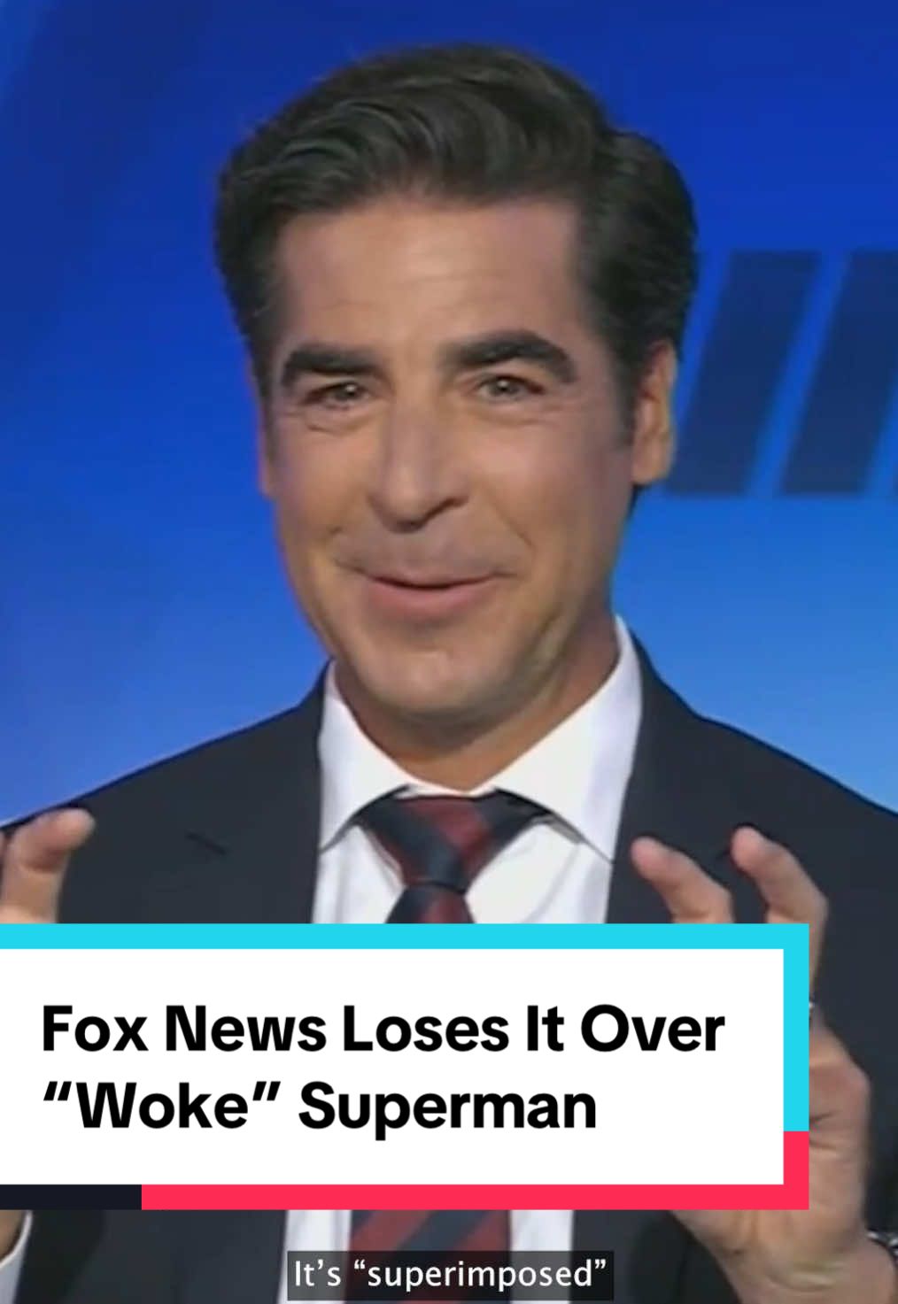 Fox News found its kryptonite — and it’s Superman, apparently. #foxnews #jessewatters #greggutfeld #kellyanneconway #superman #conservative #immigrant #woke #uspolitics #fyp #news #politics #political #politicalnews #politicaltiktok 