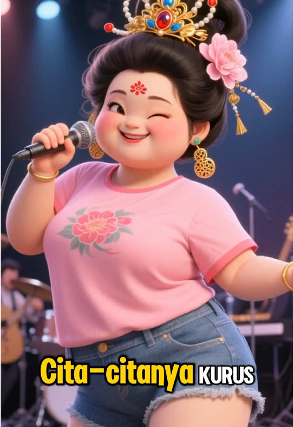 Cita cita saya memanglah kurus… 