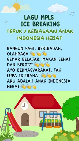 Tepuk 7 kebiasaan Anak Indonesia Hebat #lagupembukaankelas #mpls #lagumpls #masapengenalanlingkungansekolah #mplsSD #mpls2025 #mpls2025sd #jawatengah #purbalingga #icebreaking #fyp #tepuktangan #tepuk7kebiasaan #tepuk7anakhebat #tepuk7kebiasaananakindonesiahebat #bangunpagi #beribadah #olahraga #gemarbelajar #makansehat #makanbergizin #bermasyarakat #istirahat #akuanakindonesia 