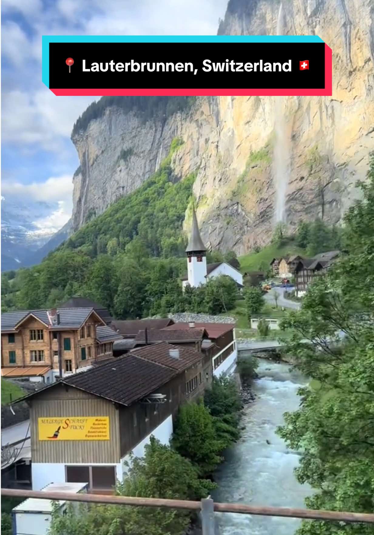 My early morning first glimpse at the paradise on earth that is Lauterbrunnen. The trains and views in Switzerland just hit different. 🇨🇭 #lauterbrunnen #lauterbrunnenvalley #lauterbrunnen_switzerland #switzerland #schweiz #suisse  #travel #traveltiktok #vacation #europe