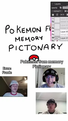 Another round of Pokemon from memory Pictionary!