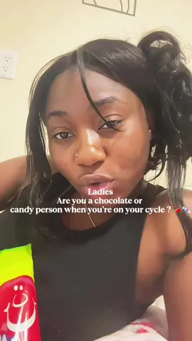 The only chocholate i like is hersheys white chocolate, hbu ? 🫶🏾 @Airheads #menstryalcycle #cravings #chocolateorsweets #girls #fyp #relatable 