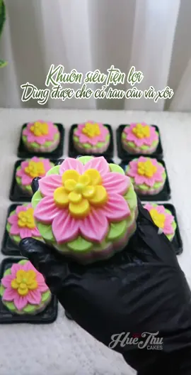 Khuôn nhấn rau cau,xôi đều được#huethucake #lambanh #raucau #xuhuongtiktokkk 