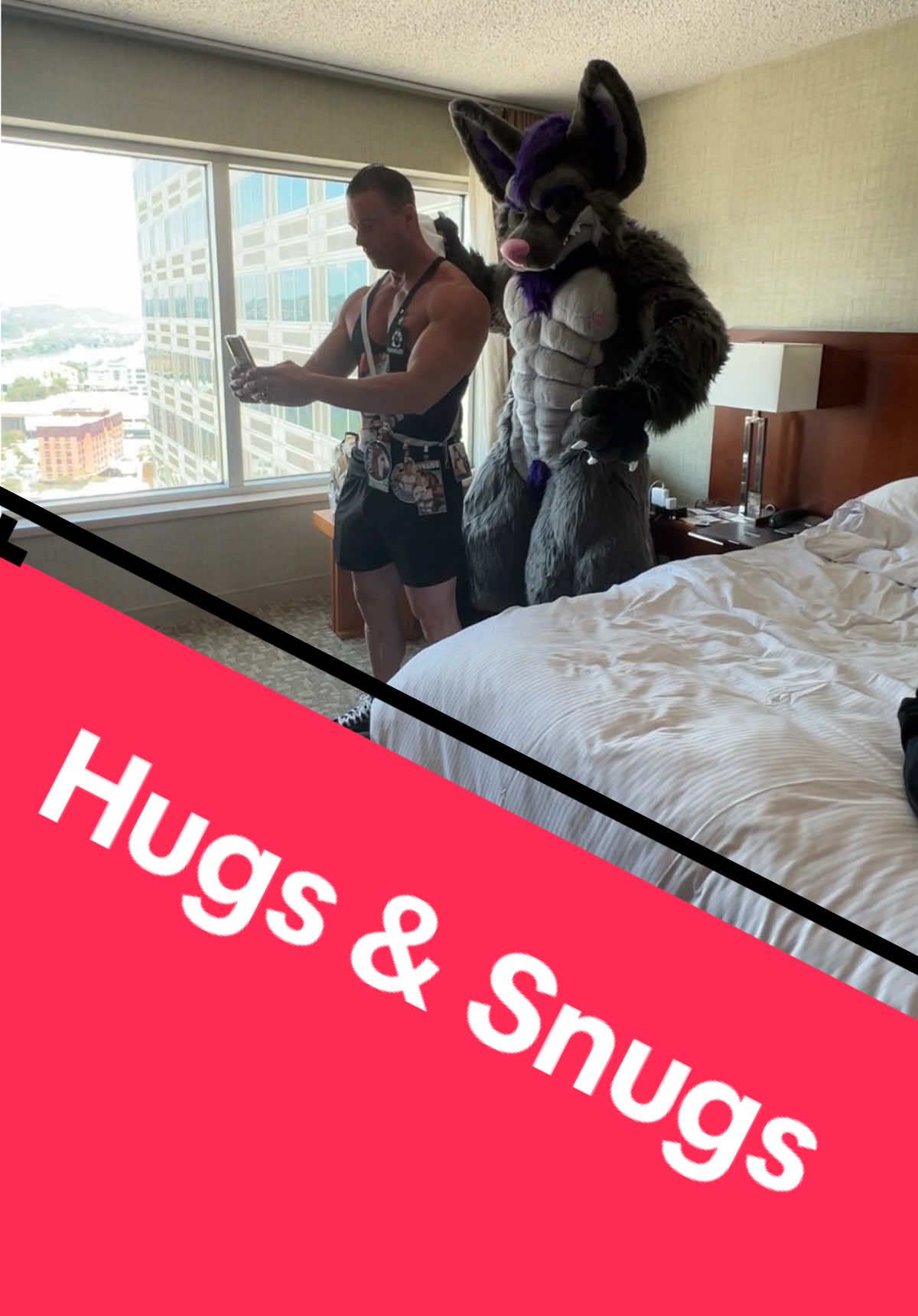 Behind-the-scenes camera View of Hugs&Snugs funny Skit ##furry##Fursuit##furryfandom##fursuiter##furrytiktok##furrycommunity##furrys##feline ##fursuitpartial##fursuitphotography##furcon##fursuitdance##furryedits##cute##anthrocon 