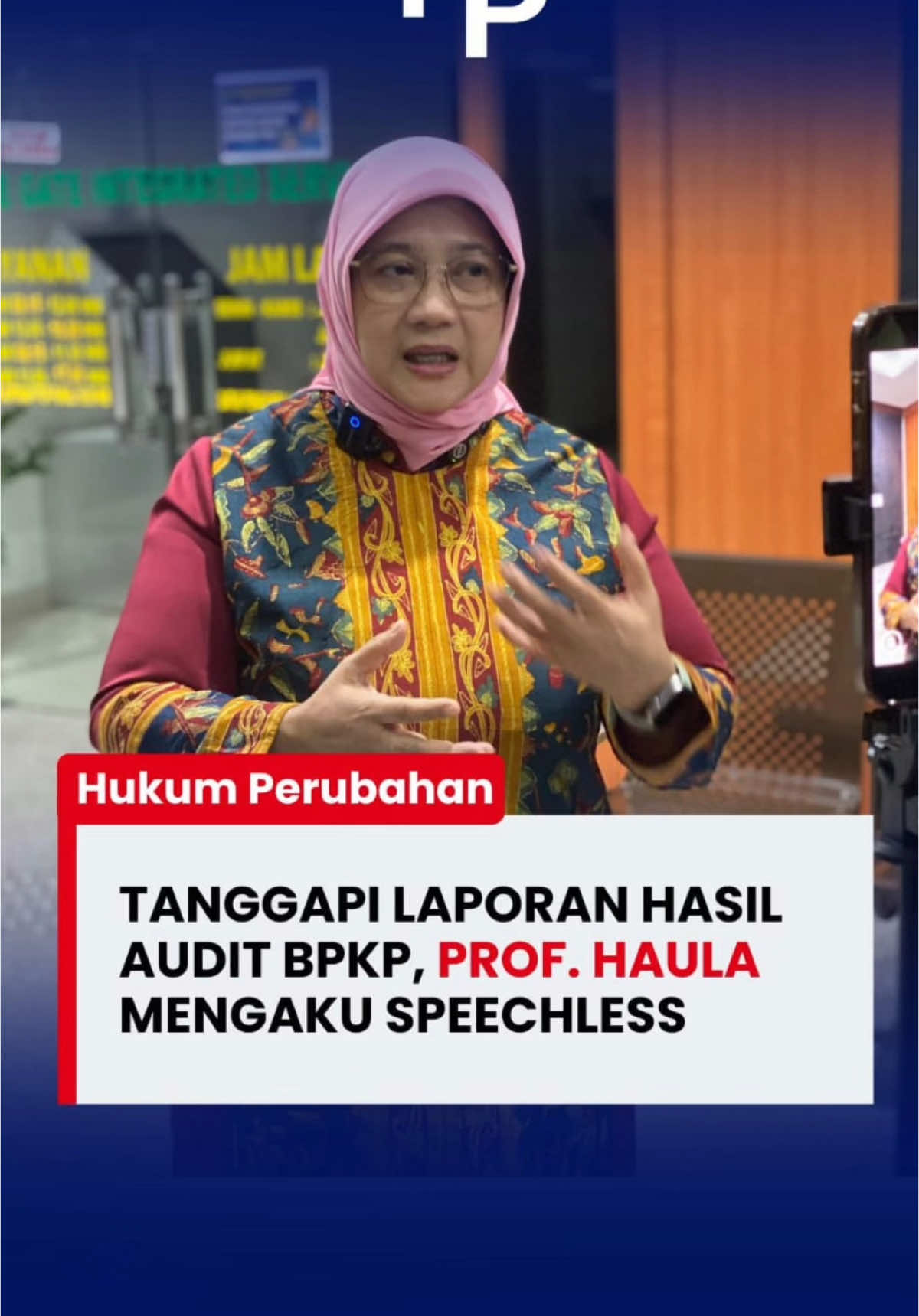 Tanggapan Prof. Haula Rosdiana tentang hasil Audit BPKP dalam Kasus Impor Gula dengan terdakwa Tom Lembong.  ____  #hukumperubahan #tomlembong #kasusimporgula 