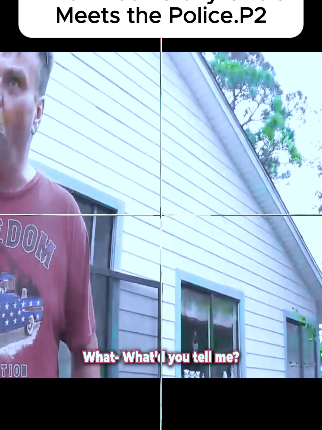 When Your Crazy Uncle Meets the Police#cop #cops
