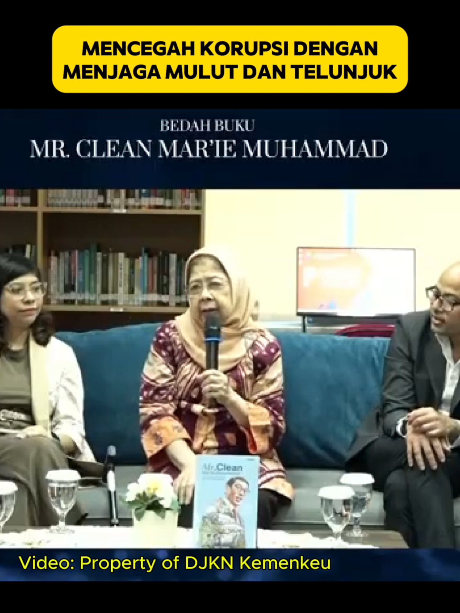 Bagaimana Menteri Keuangan Mar'ie Muhammad menjaga keluarganya dari korupsi dengan meminta mereka menjaga telunjuk dan mulut. Kok bisa?#sederhana #antikorupsi #mariemuhammad #mrclean