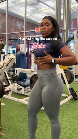 we train hamstrings JUST AS MUCH as out glutes #blackgirlfitness #fyp #legsday #workoutroutine #glutesworkout 