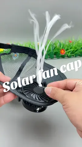 Solar fan cap, i want one #goodthings #goodthing #coolstuff #coolgadgets #product #tiktokviral #fyp #fypシ #fypage #foryou #fypシ゚viral #Outdoors #travel #outdoor #fan #solar #cap #hat #work #fishing 
