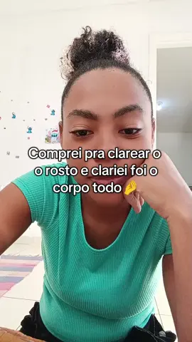 Comprei pro rosto e clariei foi tudo 😅 #clareadordemanchas #clareador #clareadordepele #clareadordebanana 