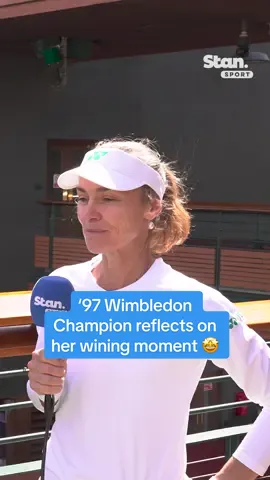 Duncan caught up with '97 Wimbledon Champion Martina Hingis and she reflects on her winning moment and what it meant ✨👏 ↳ Wimbledon. Tonight from 8pm AEST. Every Match. Live & On-Demand. Centre Court in 4K. #StanSportAU #Wimbledon 