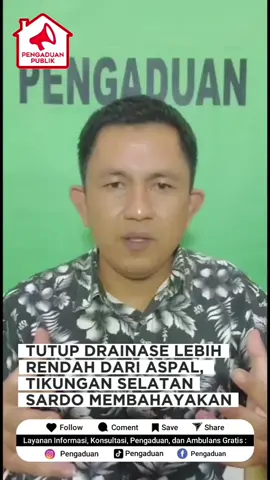 LAPOR SAM: Tutup Drainase Tikungan Selatan sardo,  yang lebih rendah dari pada aspal, sangat membahayakan,  laporan warga tersebut kemudian kami koordinasikan dengan Dinas PUPRPKP Kota Malang @dpuprpkp.malangkota untuk agar di tangani.  Dengan gerak cepat, team PUPRPKP Kota Malang melakukan perbaikan, sehingga tutup drainase tidak lagi lebih rendah dengan aspal dan tidak membahayakan lagi bagi warga yang melintas, terutama pengendara kendaraan roda dua. Apabila di tempat anda ada hal yang serupa, silahkan tulis di kolom komentar. Anda membutuhkan sarana untuk melakukan pengaduan dan atau konsultasi,  silahkan menghubungi di bawah ini :  PENGADUAN PUBLIK MALANG RAYA  Follow ✅ Like ❤️ Save 💾 Share 🔊  IG : Pengaduan Tik Tok : Pengaduan  FB : Pengaduan WA : 0812-3501-1766  Ambulan dan Konsultasi Hukum GRATIS  Semoga bermanfaat, Terimakasih 🙏🏻 #sudarno #Pengaduan #pengaduanmalangraya #pengaduanpublik #kotamalang #tutupdrainase #fyp #viral #viraltiktok #viralvideo #beranda 