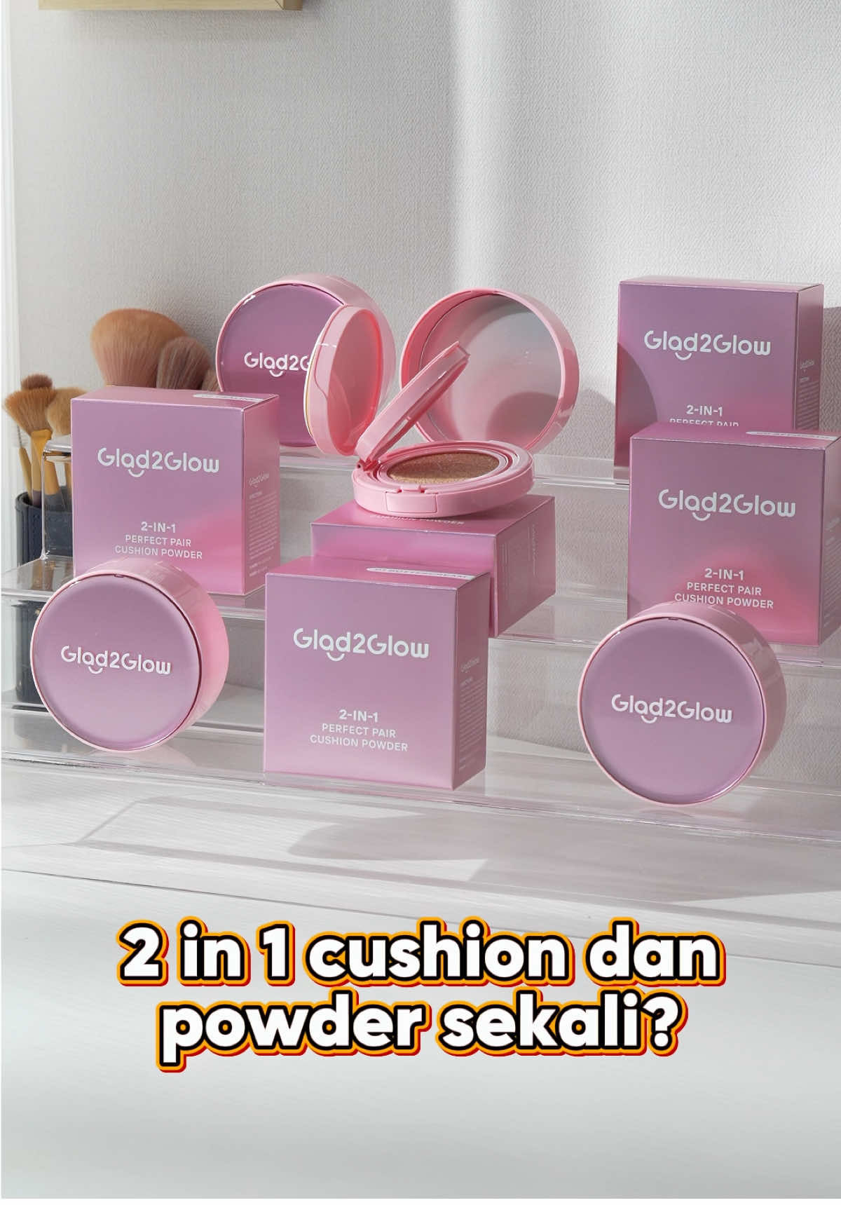 Midday shine? Handled 💫 Glad2Glow 2in1 Cushion Powder keeps makeup in place while giving natural coverage & oil control — all in one tap 🩷🌟Join our LIVE for more exclusive deals ✨ #myskincare #skincareMalaysia #g2gmalaysia #gladtoglowmalaysia #skincareviral 