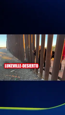 El muro lo cortan para cruzar , el acero no los detiene #desiertodearizona🏜🌵 