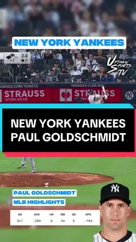 New York Yankees Paul Goldschmidt MLB Highlights #fyp #foryou #foryoupage #baseball #yankees #nyy #MLB #highlights #mlbtok #mlbhighlight 
