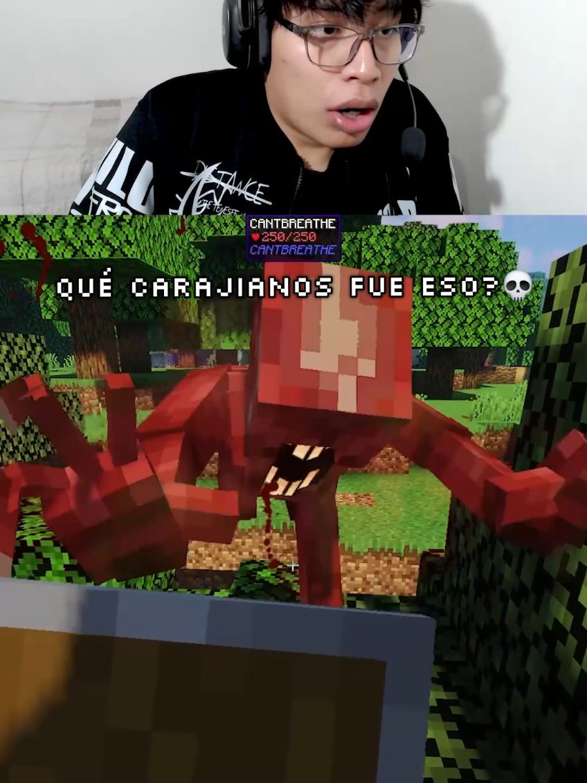 Can't Breathe? #Minecraft #minecraftmods #mc #minecraftclips #gaming #español #terror #miedo #horror #dweller 