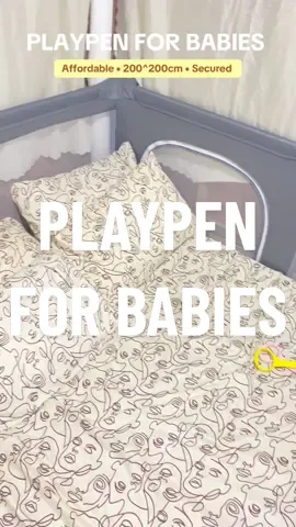 NO WORRY NA + MATUTUTO PA SI BABY. #playpen #playpenforbabies #playpenforbaby 