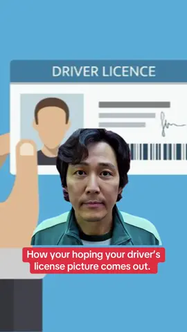 It never fails #driverslicense #picture #dmv #dps #squidgames #cap 