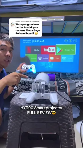 Replying to @DANBIE Smart projector HY300 full review, bakit walang sold at reviews? Ako na po mismo mag review para sa inyo😊👍 Enjoy😎 #smartprojector #hy300review #HY300projectorfullreview #projectorreview #hy300projector #productreview #miniprojector #projectorwithgames #androidprojector #trendingprojector #foryoupage #foryou #fyp 