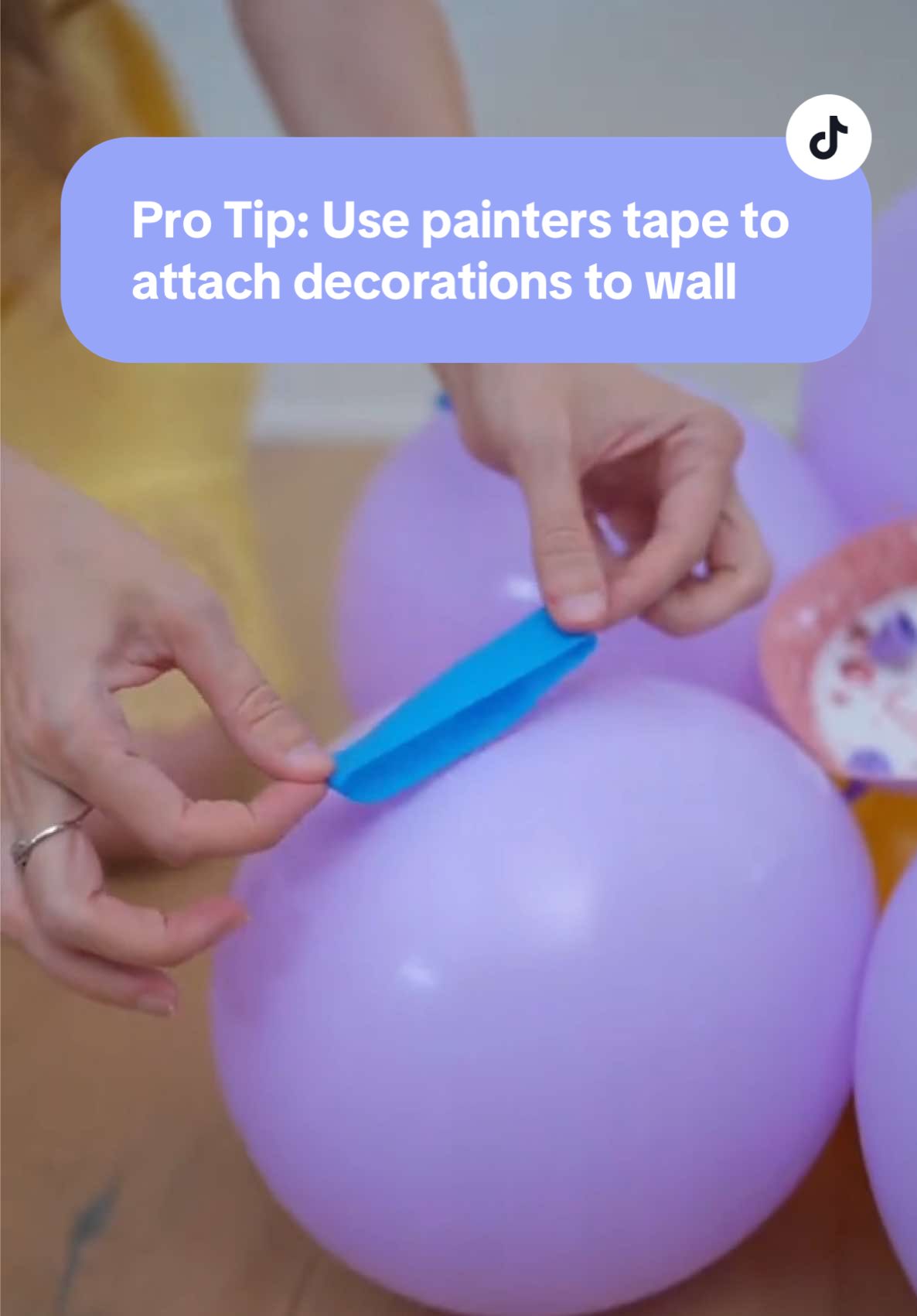 Replying to @Quintjehhh  Use painters tape to attach your party decorations to the wall.  It is gentle on your paint, has a super strong grip, and peels off easily once the party is over!  #partyplanning #balloontips #balloontipsandtricks #balloons #balloondecor #balloontricks #hack #partyideas #balloonflowers #balloonflower #DIY #balloondiy #quicktutorial #hacks #partyideas #LifeHack #tipsandtricks #lifehacks #momhack#