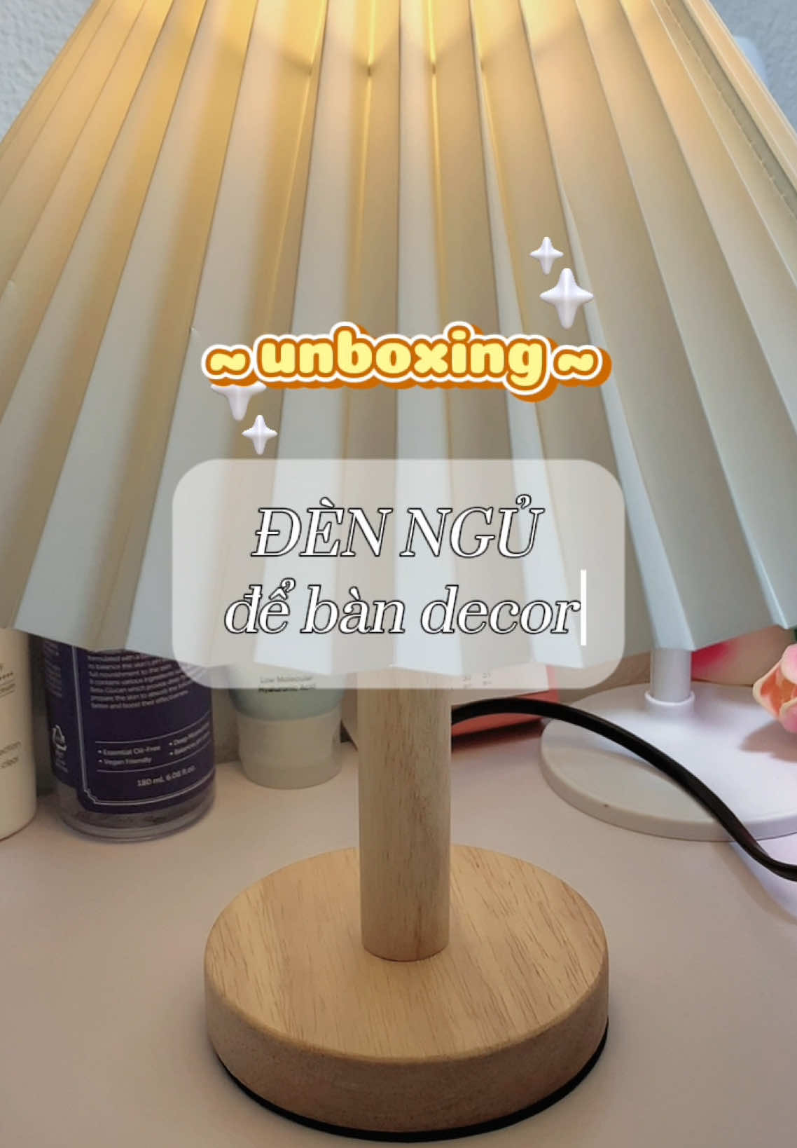 Đèn ngủ decor phòng xinh mê #unboxing #reviewlamdep #fyp #xhtiktok #goclamdep #unboxingbylee 