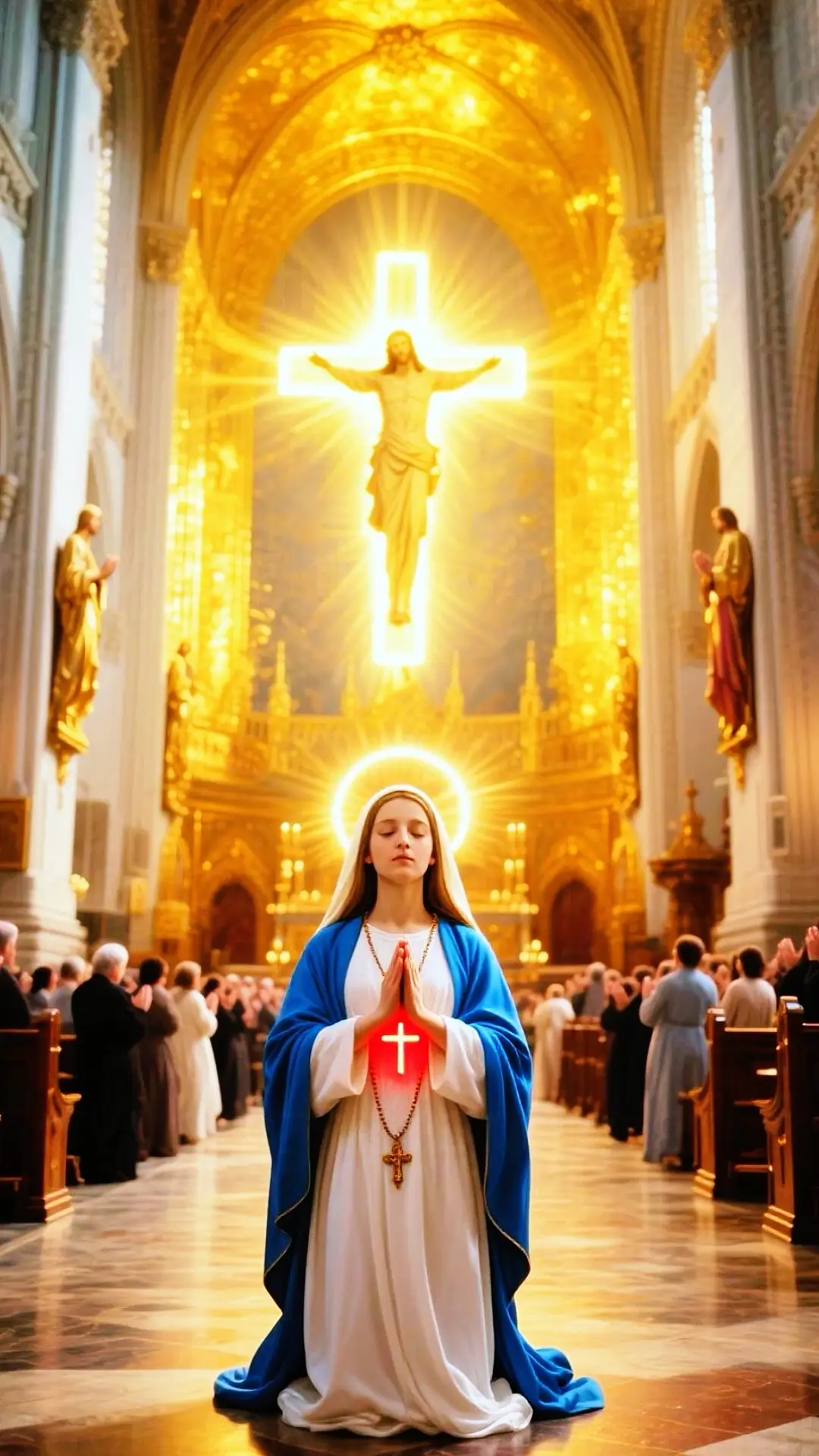 The Timeless Grace of the Virgin Mary.#Motherofjesus #CatholicFaith #DivineGrace#HolyMother #religiousicon #fyp #foryou#Amen