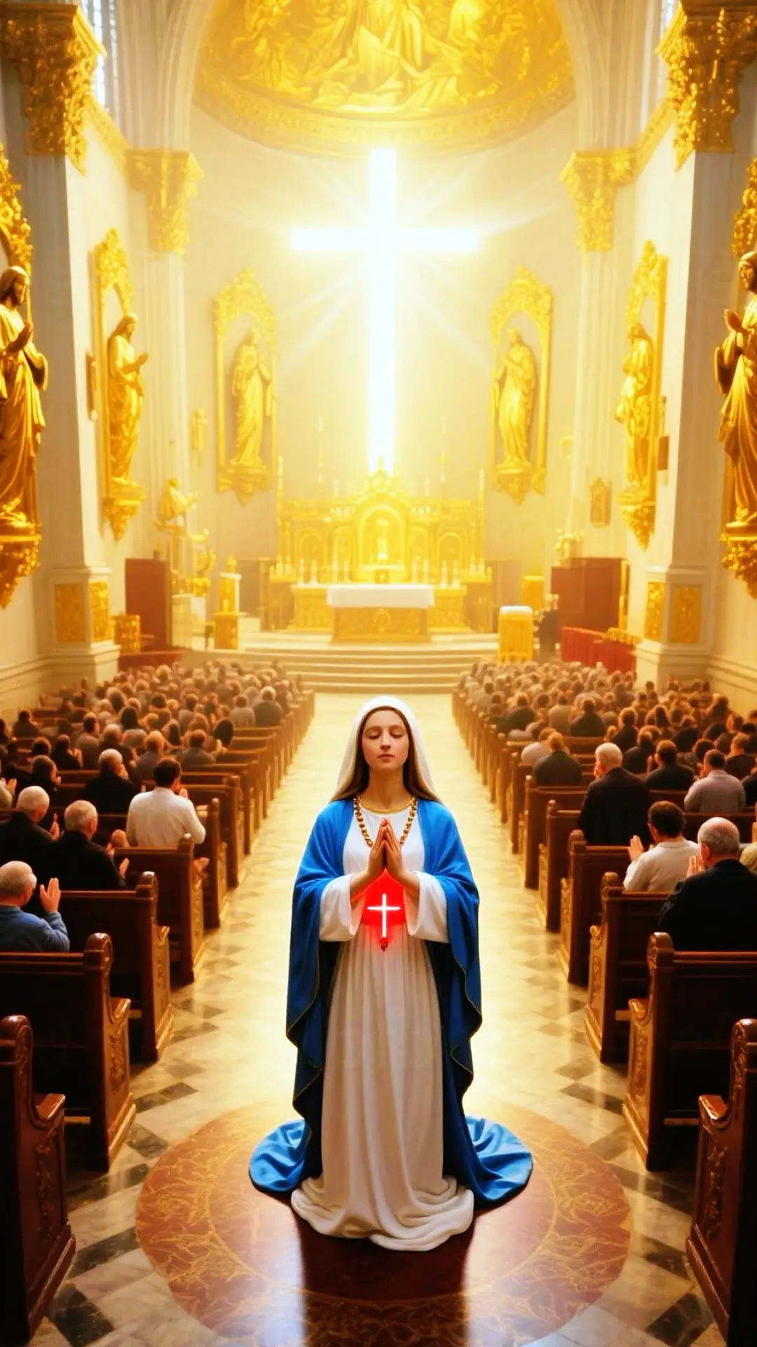 The Timeless Grace of the Virgin Mary.#Motherofjesus #CatholicFaith #DivineGrace#HolyMother #religiousicon #fyp #foryou#Amen