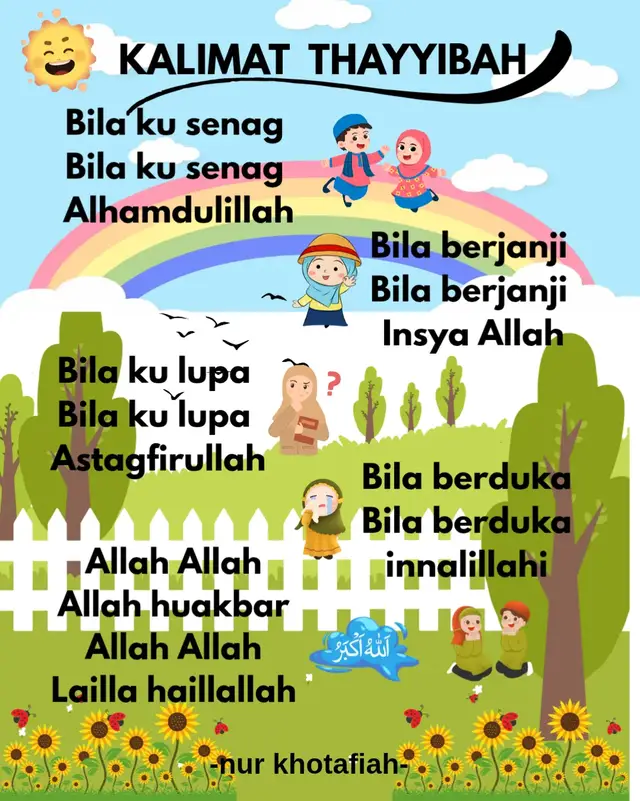 Lagu anak-anak kalimat thayyibah #laguanak #kalimatthayyibah #laguislami #anakpaud 